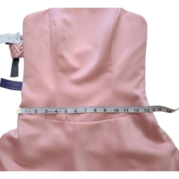 Alfred Angelo Dress Women's Size 4 Pink Strapless Knee Length Party Barbiecore - Picture 9 of 12